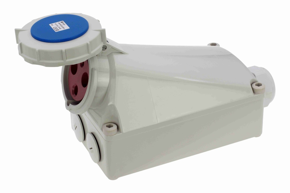 CA1381 INPIN Розетка настенная 125A/230V/1P+N+E/IP67
