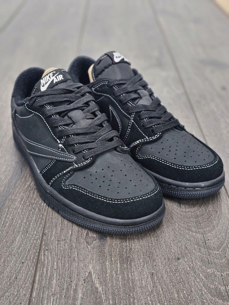 E Кроссовки NIKE Travis Scott x Air Jordan 1 Low OG SP Black Phantom - фото 2 - id-p115316372