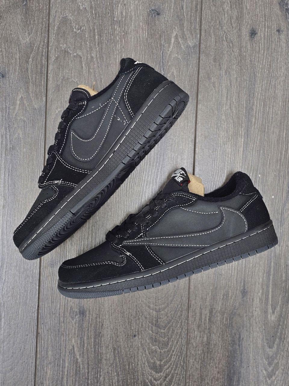 E Кроссовки NIKE Travis Scott x Air Jordan 1 Low OG SP Black Phantom - фото 3 - id-p115316372