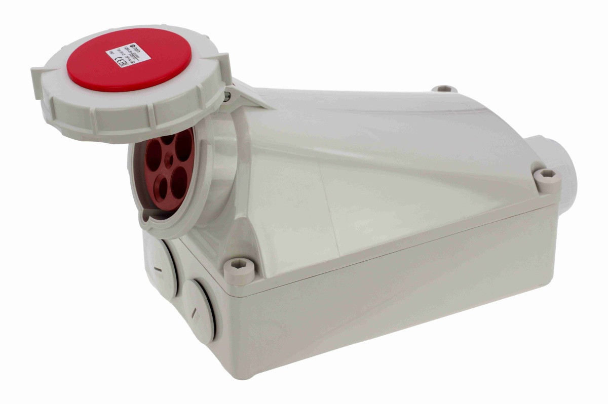 CA143 INPIN Розетка настенная 125A/400V/3P+N+E/IP67