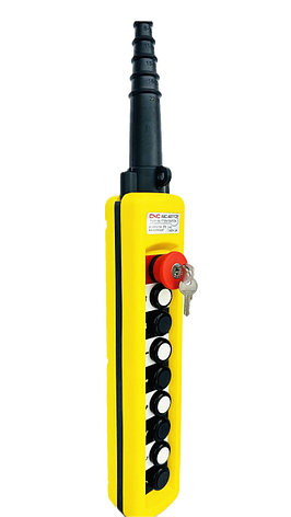 Пульт управления ХАС-А8713Y (8-кнопочный 1-скоростной+СТОП+ключ-марка), подвесной кабельный пульт, фото 2