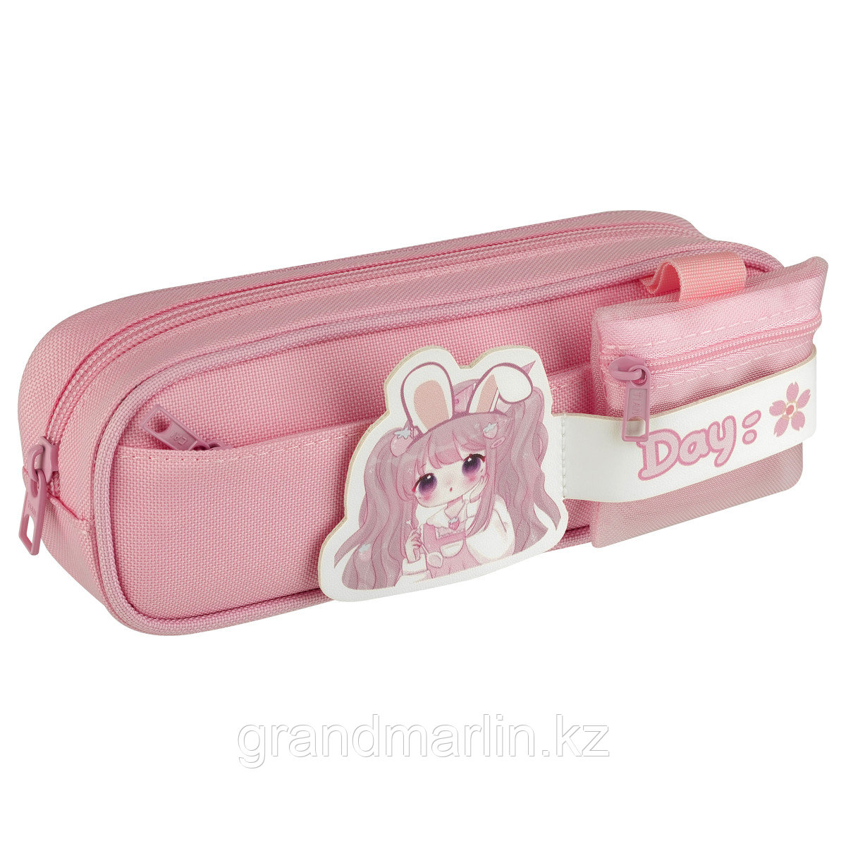 Пенал мягкий 1 отделение, 2 кармана, 220*50*80 MESHU "Sweet", полистер, фото 1