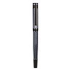 Ручка перьевая Delucci "Stellato" черная, 0,8мм, корпус серебро/хром, подарочный футляр, фото 2