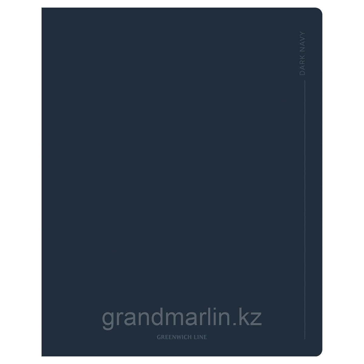 Тетрадь 48л., А5, линия Greenwich Line "Dark navy", "cофт-тач" ламинация, выб. лак, 70г/м2 - фото 1 - id-p115317549