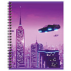 Тетрадь 96л., А5, клетка на гребне BG "Виртуальная реальность", двойная обложка, фото 4