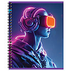 Тетрадь 96л., А5, клетка на гребне BG "Виртуальная реальность", двойная обложка, фото 9