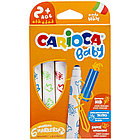 Фломастеры Carioca "Baby", 06цв., утолщенные, смываемые, картон, европодвес, фото 2