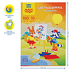 Цветная бумага А4, Мульти-Пульти, 100л., 10цв., тонированная, в термоусадке, "Приключения Енота", фото 4