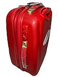 Большой пластиковый дорожный чемодан на 4-х колесах "Ambassador" (высота 79 см, ширина 49 см, глубина 30 см), фото 7