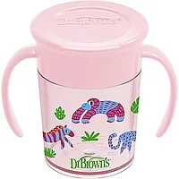Кружка-НЕПРОЛИВАЙКА Dr.Brown'S 200 мл с 2-мя ручками,  BPA-free