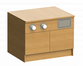 Кофе-модуль из ЛДСП пристенный 1000х640, h 800 мм