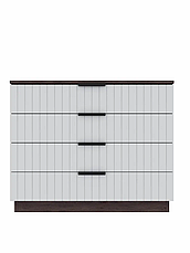 Аквамарин Комод Венеция, 4 ящ., 75.2х38x83 см, фото 5