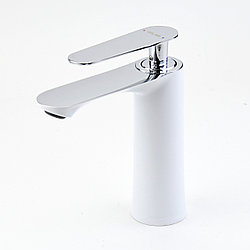 Смеситель для умывальника ATLAS LEO, белый, цинк