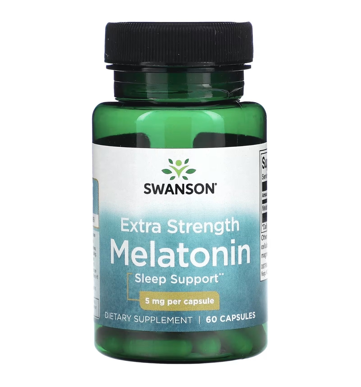 Swanson мелатонин 5мг, 60 капсул - фото 1 - id-p115323122