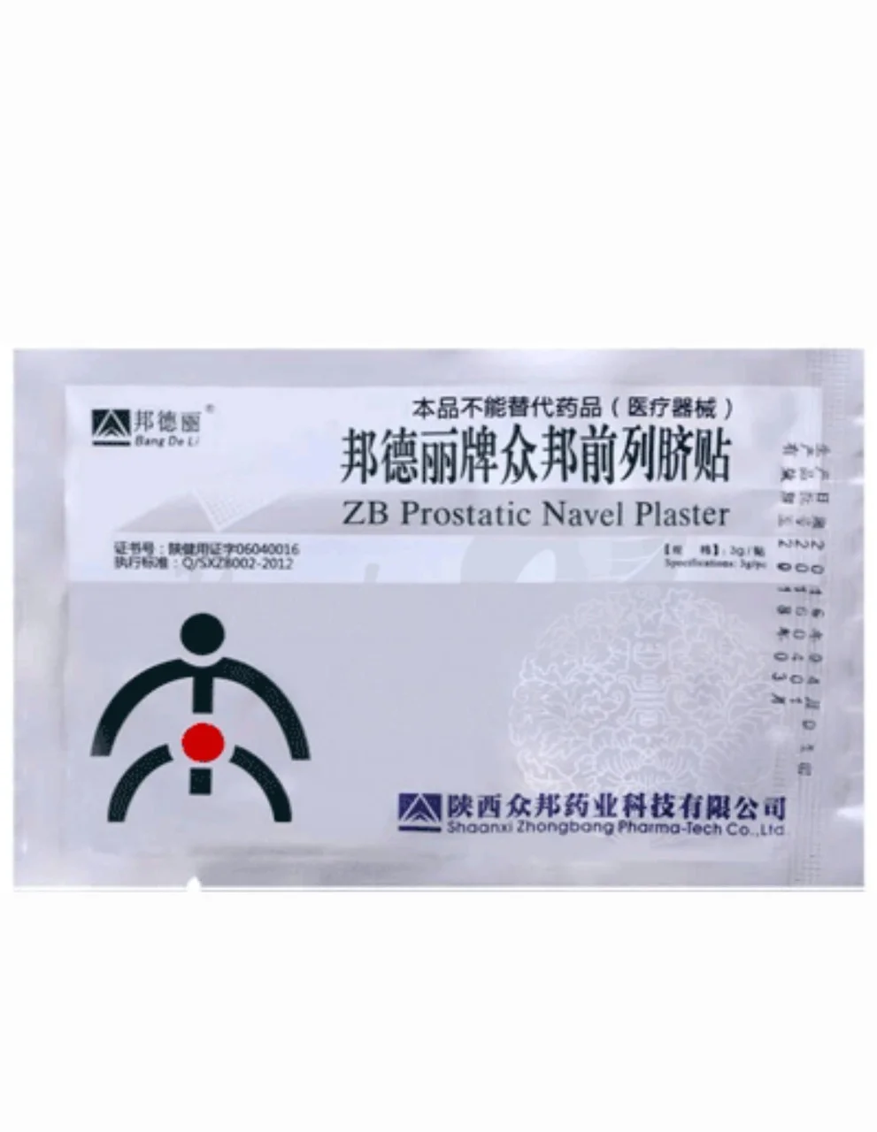 Урологический пластырь ZB от простатита