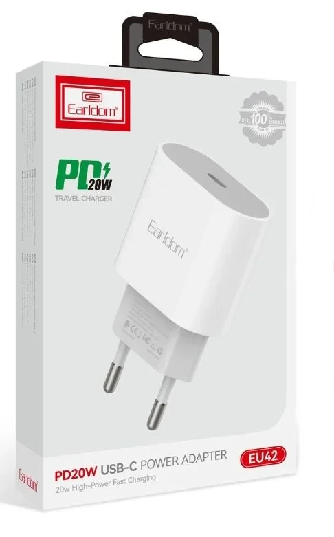 Адаптер+Кабель Eardom ES-EU42 20W QC3.0 1xType-C
