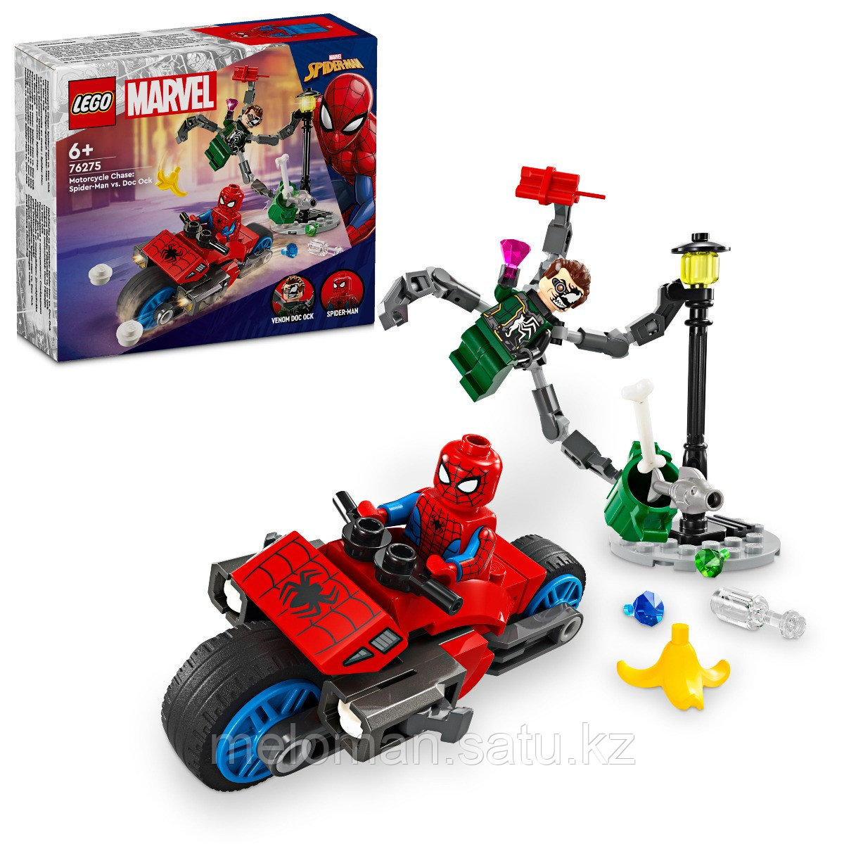 LEGO: Погоня на мотоцикле: Человек-паук против Дока Ока Marvel 76275 - фото 1 - id-p114078882