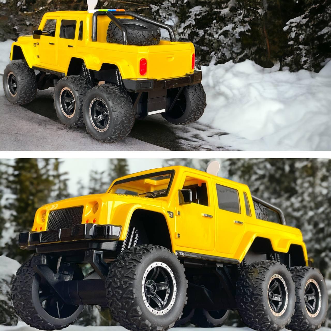 Wy480Ab Пикап 6 колес Off-Road (двери открываются,музыка) 4 функции 32х18см