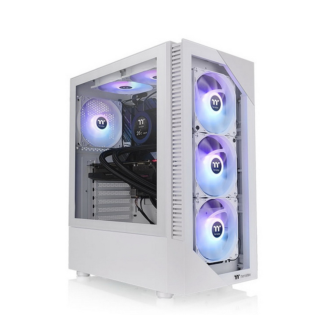 Компьютерный корпус Thermaltake View 200 TG Snow ARGB