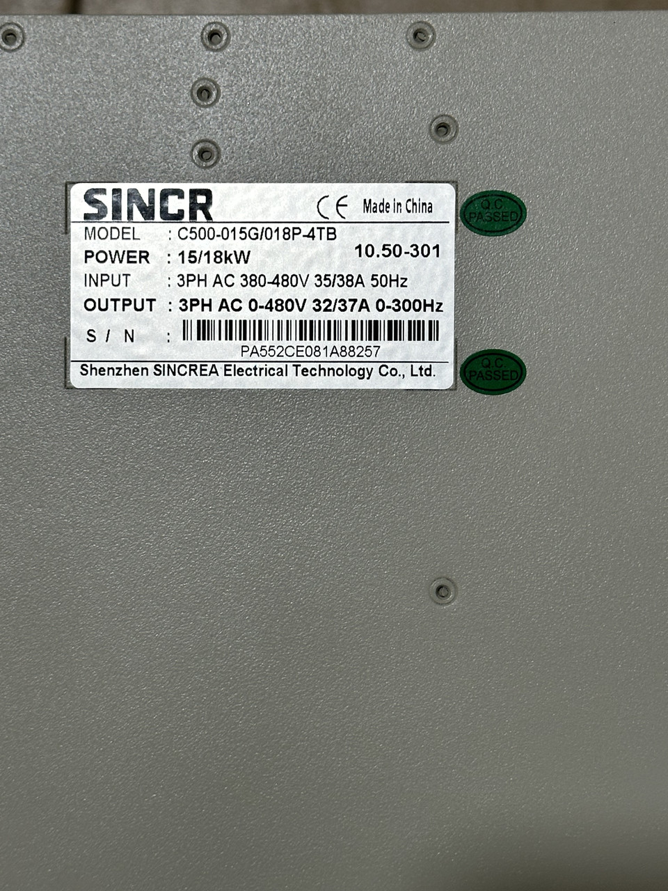 Частотный преобразователь SINCR 15/18 KW - фото 2 - id-p115329086