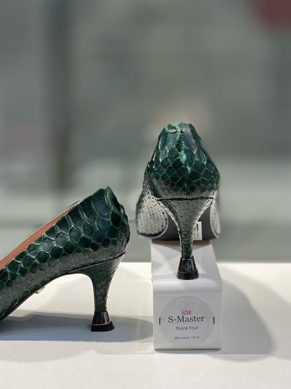 Нарядные женские туфли "Paoletti" зеленого цвета. Нарядная женская обувь. - фото 4 - id-p115329259