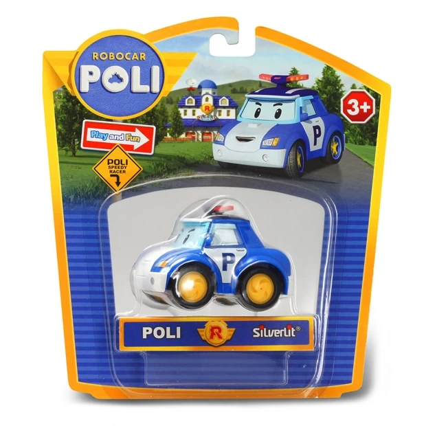 Поли Robocar Poli металлическая машинка 6 см