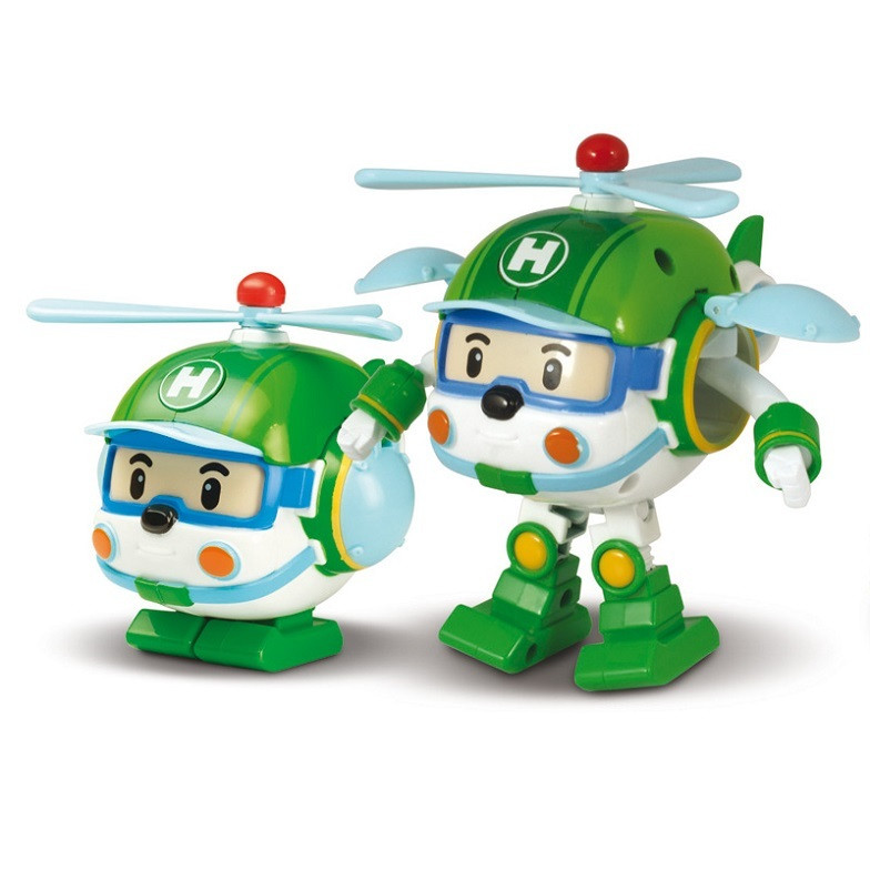 Трансформер Silverlit Robocar Poli Хэли 10 см, зеленый Helly