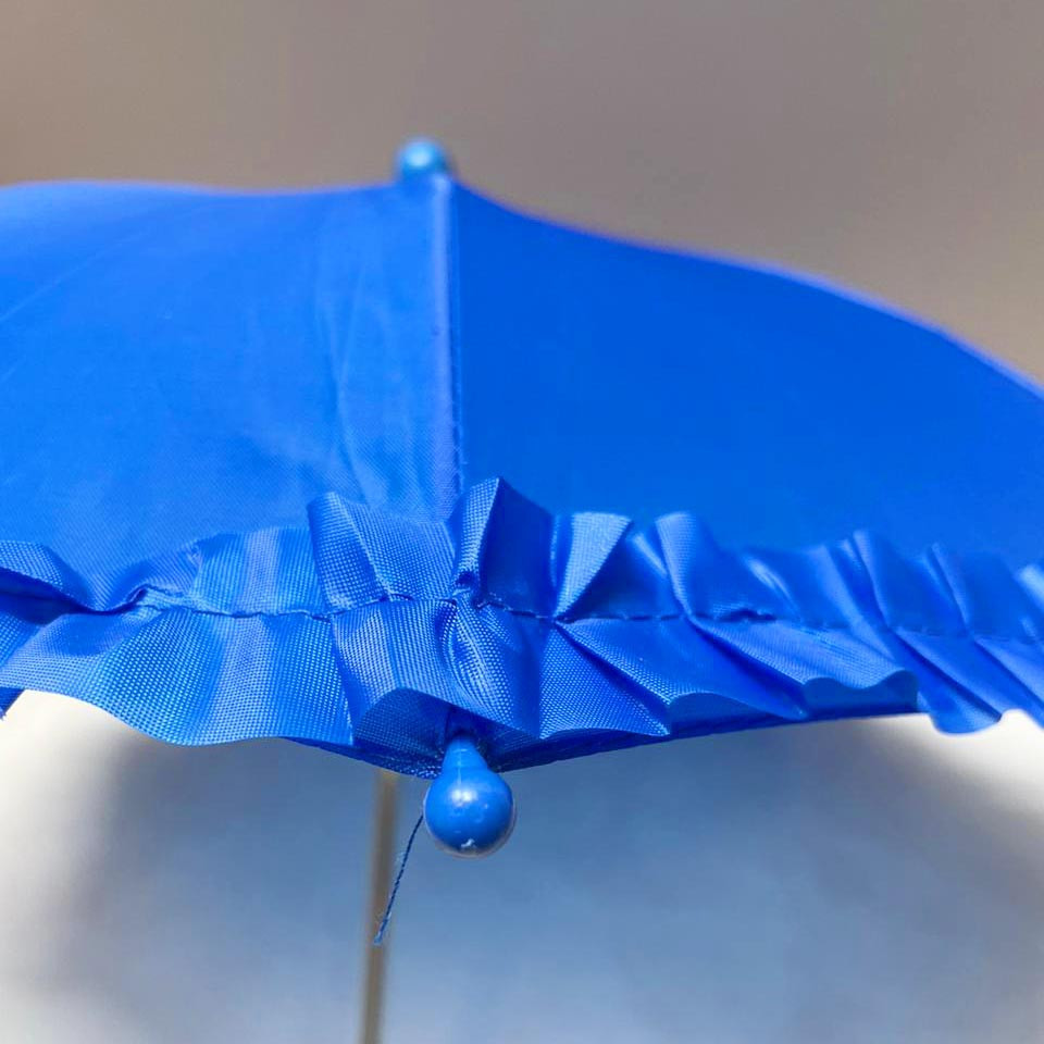Зонтик для декора маленький 42 см синий - фото 6 - id-p115339746