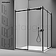 Раздвижная Угловая стеклянная душевая, Две двери. Стекло безопасное 8мм - фото 3 - id-p53653516