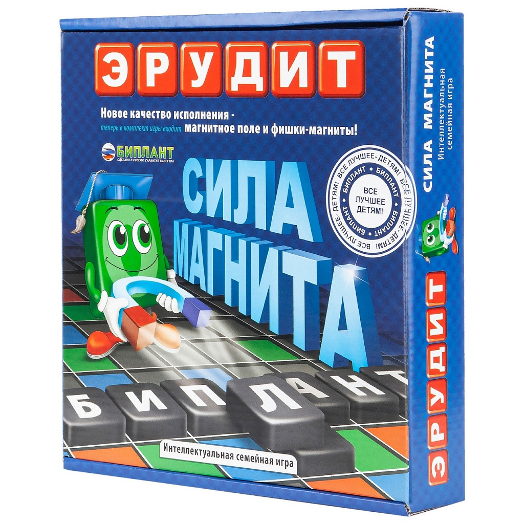 Настольная игра: Эрудит Сила магнита | Биплант