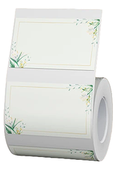 Термоэтикетки Niimbot 50x30 зеленые листья