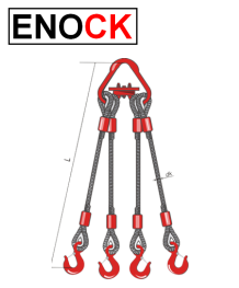 Строп канатный четырехветвевой 4СК 5т3м - фото 1 - id-p115341202