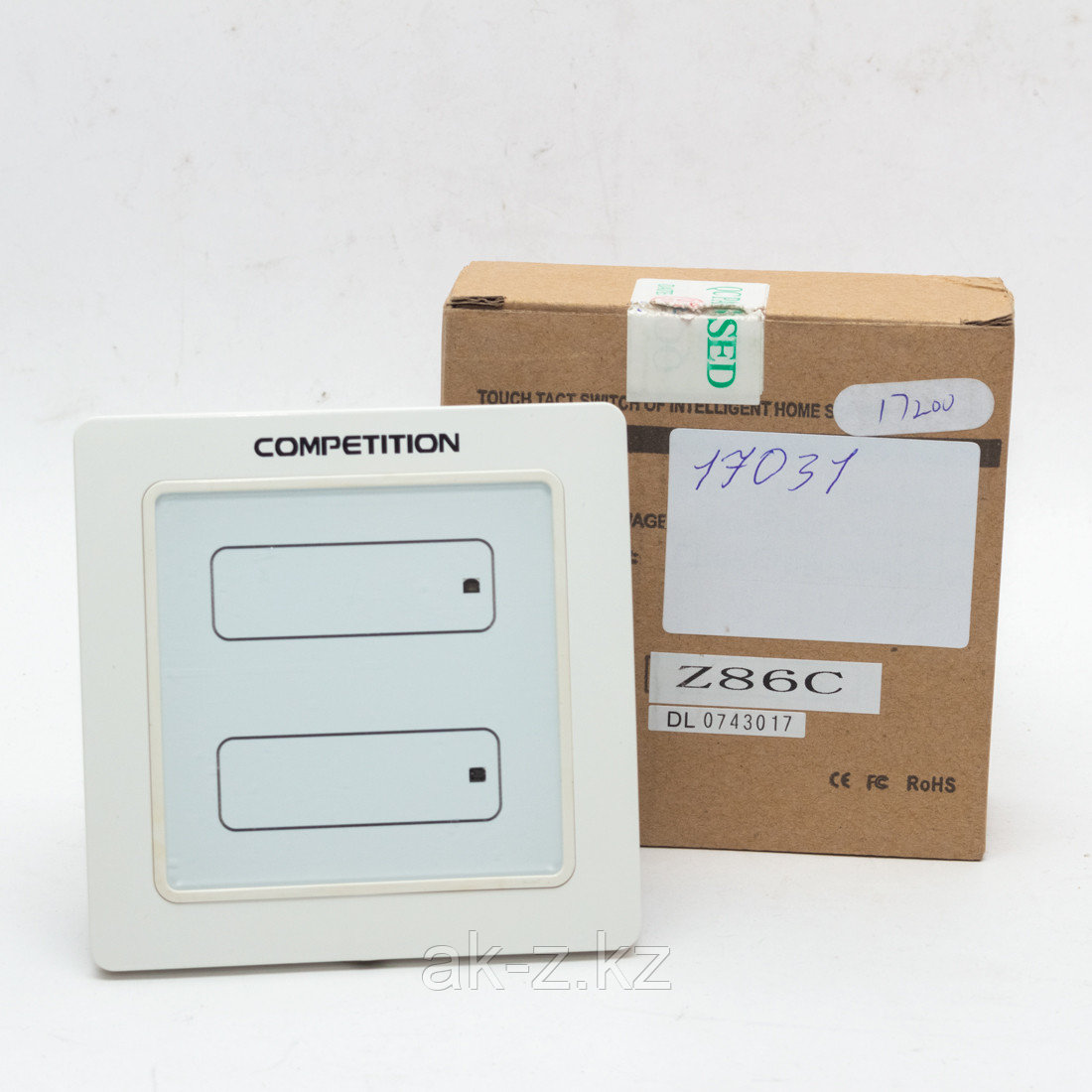 Беспроводной сенсорный переключатель для занавесок Competition Zigbee Z86C - фото 1 - id-p115344069