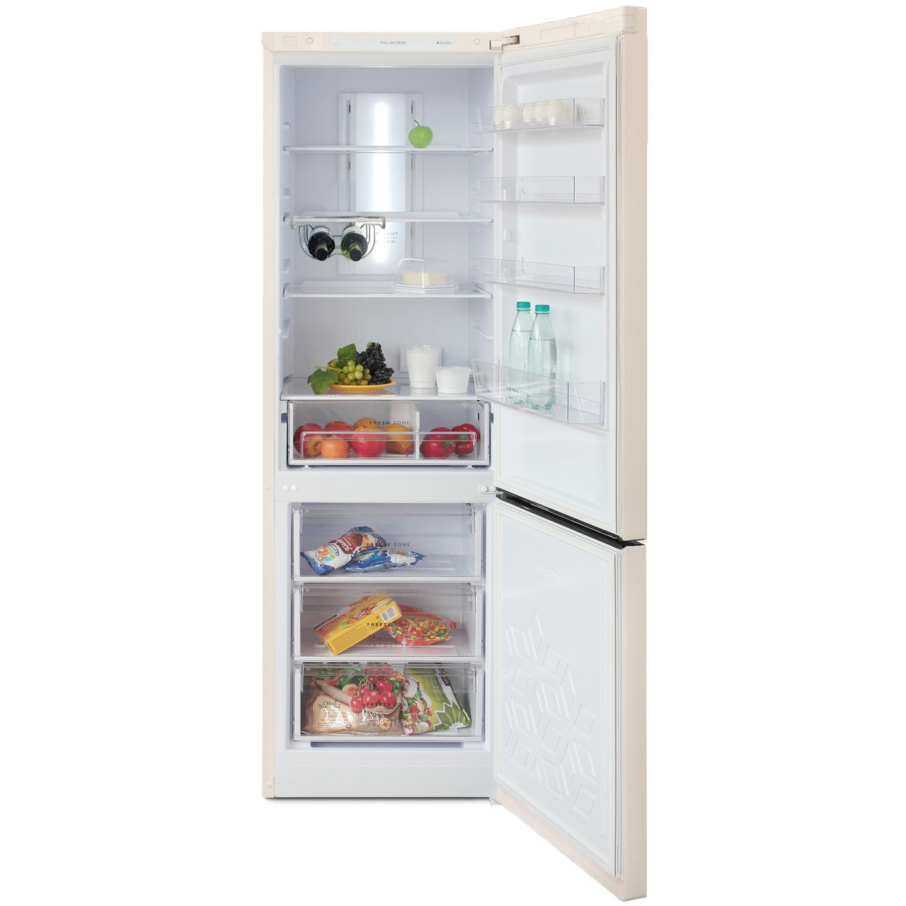 Двухкамерный холодильник Бирюса G960NF (Бежевый) - фото 2 - id-p115355282