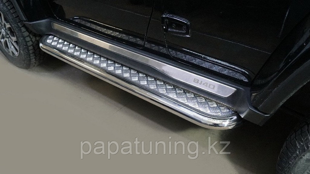 Пороги с площадкой 60,3 мм ТСС для Baic BJ40 2023-, фото 1