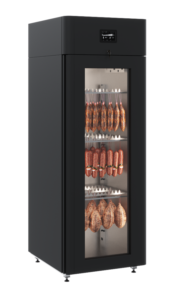 Шкаф для вызревания CS107 Salami blaсk (697х1005х1960 мм.), фото 1