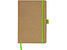 Блокнот Sevilia Hard, твердая обложка из крафта A5, 80 листов, крафтовый/зеленое яблоко, фото 5
