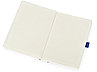 Блокнот Sevilia Soft, гибкая обложка из крафта A5, 80 листов, крафтовый/синий, фото 3
