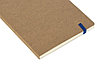 Блокнот Sevilia Soft, гибкая обложка из крафта A5, 80 листов, крафтовый/синий, фото 4