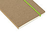 Блокнот Sevilia Soft, гибкая обложка из крафта A5, 80 листов, крафтовый/зеленое яблоко, фото 4