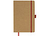Блокнот Sevilia Soft, гибкая обложка из крафта A5, 80 листов, крафтовый/красный, фото 5