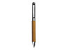 Шариковая ручка из переработанной стали и переработанной кожи Venera, коричневая, фото 2