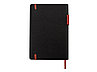 Бизнес блокнот Bossy с цветным срезом, твердая обложка, 128 листов, черный и красный, фото 3