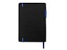 Бизнес блокнот Bossy с цветным срезом, твердая обложка, 128 листов, черный и синий, фото 3