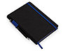 Бизнес блокнот Bossy с цветным срезом, твердая обложка, 128 листов, черный и синий, фото 4