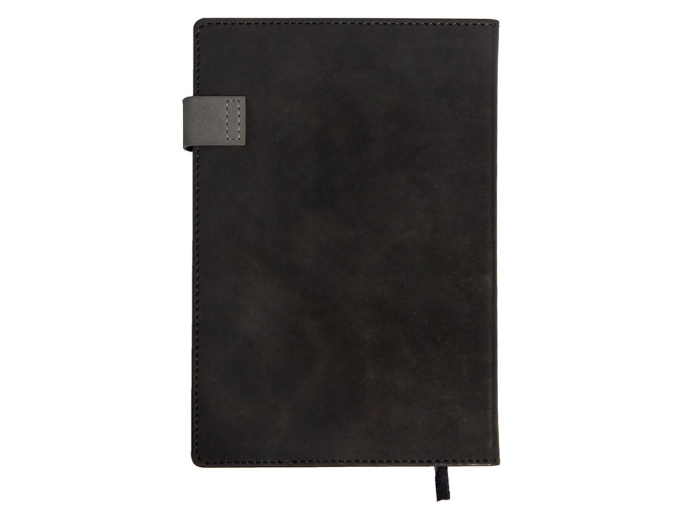 Бизнес блокнот А5 Freya с клапаном и карманом для визиток, твердая обложка, 128 листов, черный и свет - фото 3 - id-p115357000