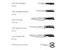 Набор из 5 кухонных ножей, ножниц и блока для ножей с ножеточкой, NADOBA, серия URSA, фото 5