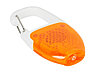 Брелок - фонарик с отражателем и карабином, оранжевый/белый, фото 3
