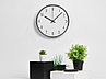Пластиковые настенные часы  диаметр 30 см Carte blanche, черный, фото 6