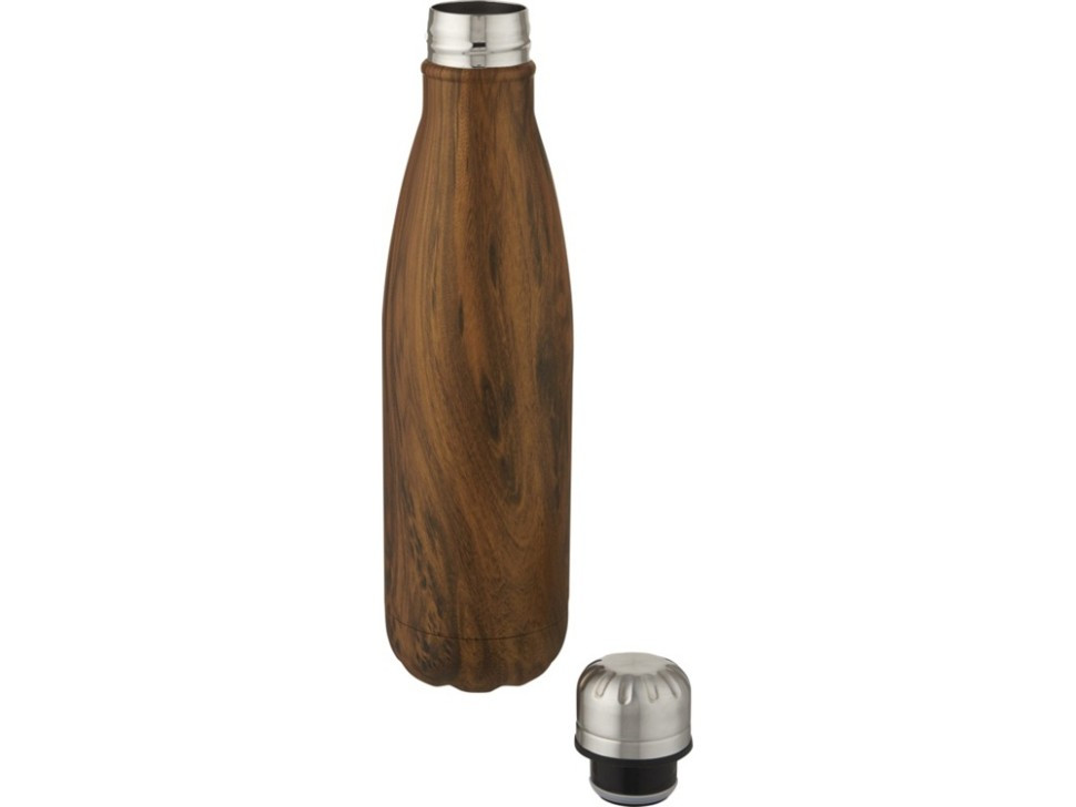 Cove бутылка из нержавеющей стали объемом 500 мл с вакуумной изоляцией и деревянным принтом, дерево - фото 3 - id-p115357252